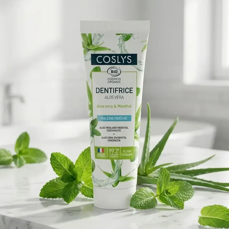 Dentifrice Aloe vera & Menthol - 100g - Coslys