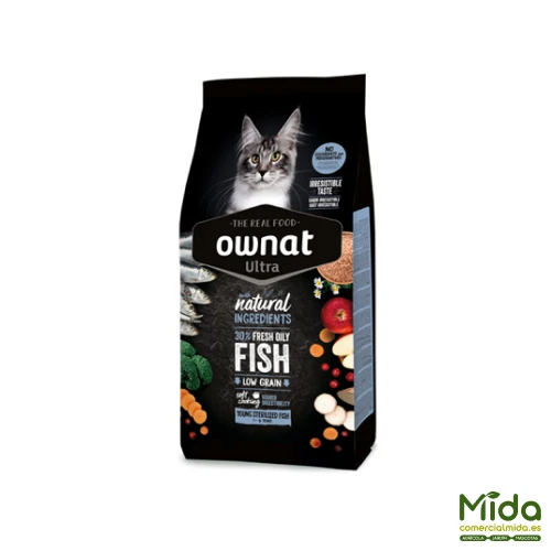 Pienso OWNAT Ultra Young Sterilized Fish para Gatos Esterilizados