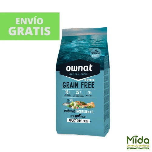 Pienso OWNAT Grain Free Prime Adult Oily Fish para Perros