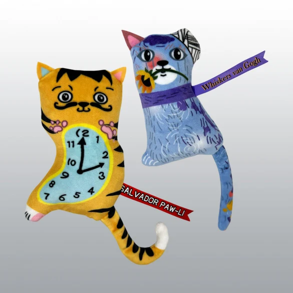 Jouet Artz dali / Van gogh pour chat