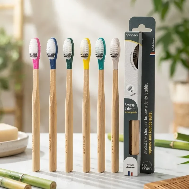 Brosse à Dents Rechargeable Medium (couleur aléatoire) - Apimani