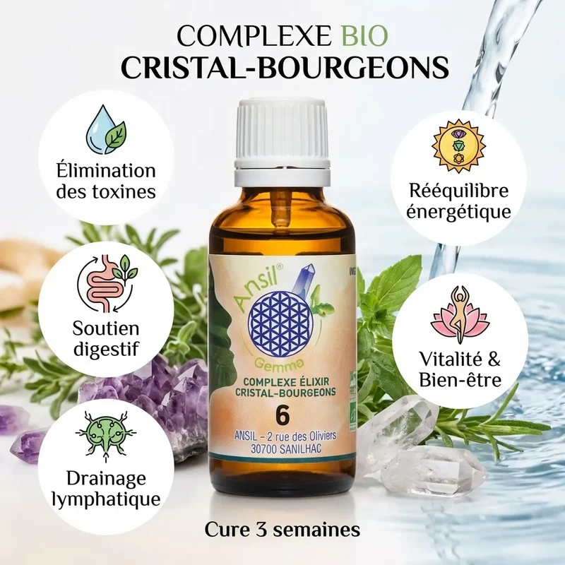 Complexe bio de Zéolite, Genévrier, Noyer et Romarin - 30 ml - Ansil