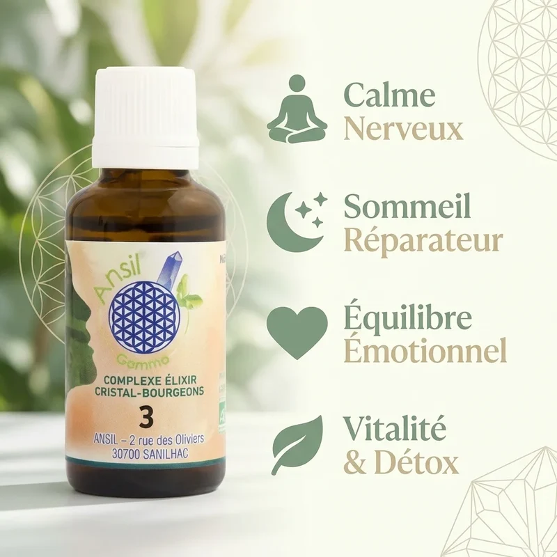 Complexe bio d’Emeraude, Tilleul, Figuier & Romarin - 30 ml - Ansil