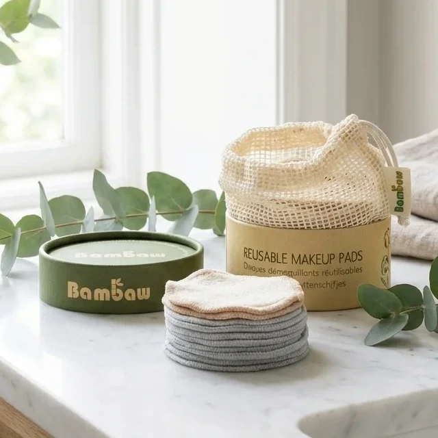 Boîte de 10 lingettes démaquillantes lavables – Bambaw