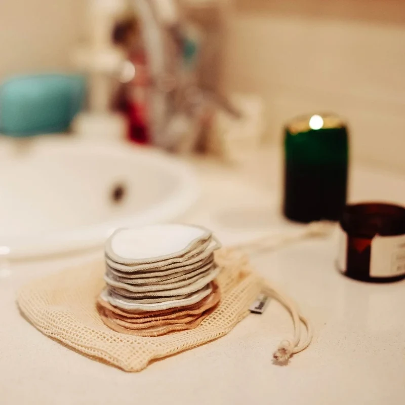 Boîte de 10 lingettes démaquillantes lavables – Bambaw