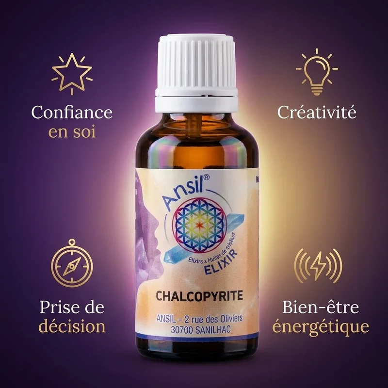 Chalcopyrite Elixir de cristal - 30 ml - Ansil