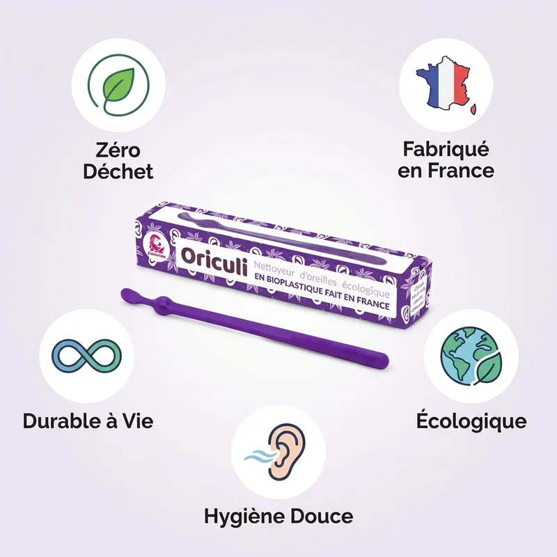 Oriculi en bioplastique - Violet - Lamazuna