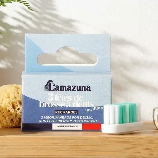 Recharge 3 Têtes de Brosse à Dents - Medium - Lamazuna