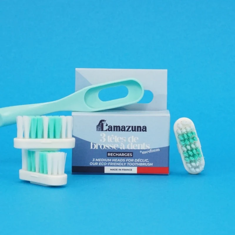 Recharge 3 Têtes de Brosse à Dents - Medium - Lamazuna