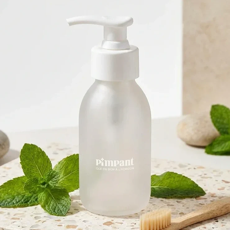 Bouteille en Verre Rechargeable pour Dentifrice - 80 ml - Pimpant