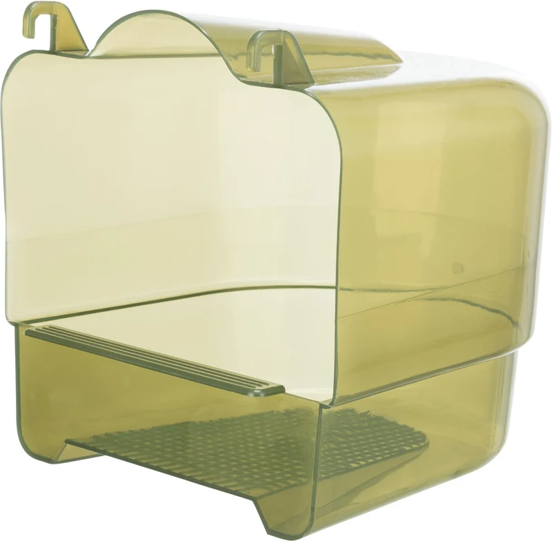 TRIXIE Bain pour Volière 30x20x20cm Marron Bois Pour Grande Perruche