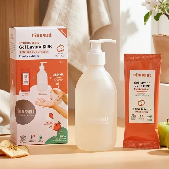Kit Découverte Gel Lavant Kids 2 en 1 - Pomme du Verger - Pimpant