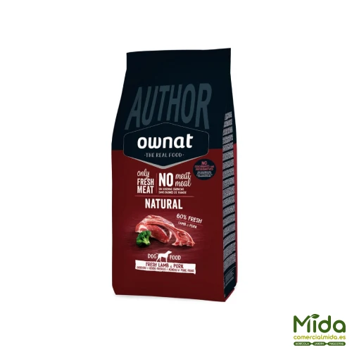Pienso OWNAT Author Fresh Lamb & Pork para Perros