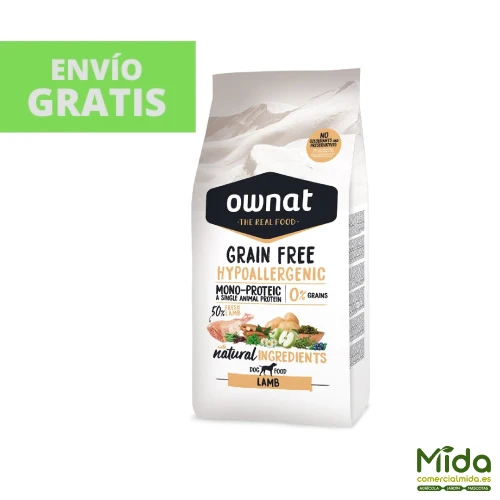 Pienso OWNAT Grain Free Hypo Lamb para Perros