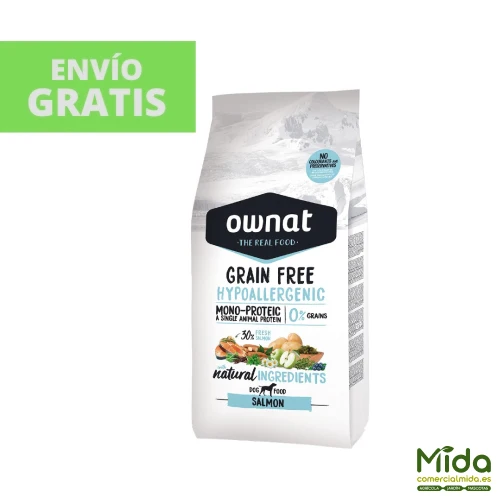 Pienso OWNAT Grain Free Hypo Salmon para Perros