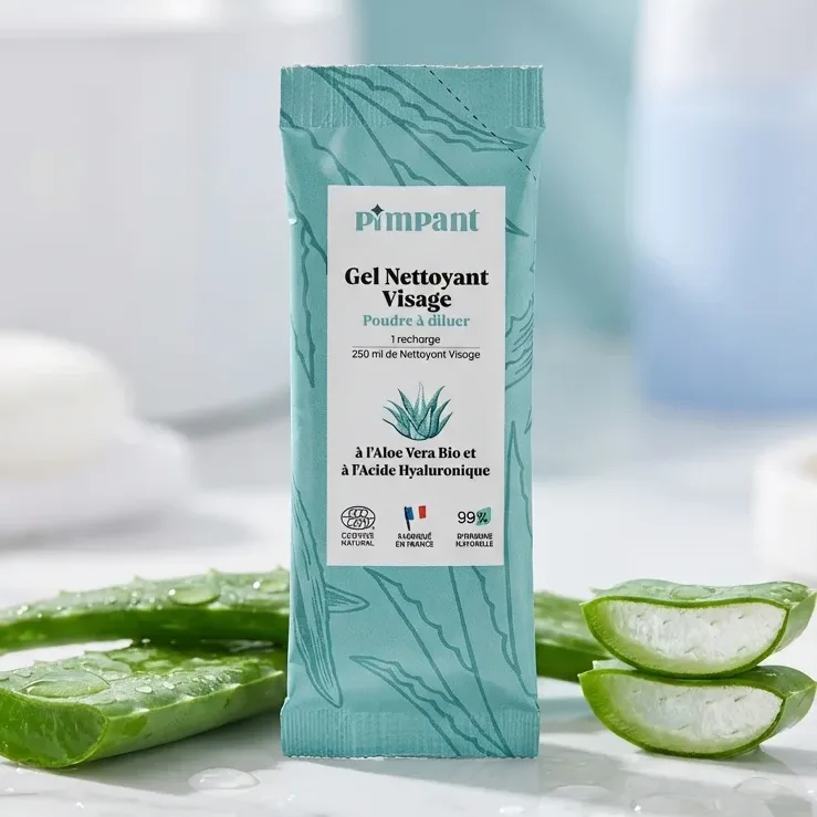 Nettoyant Visage en Poudre à Diluer - Aloe Vera - Pimpant
