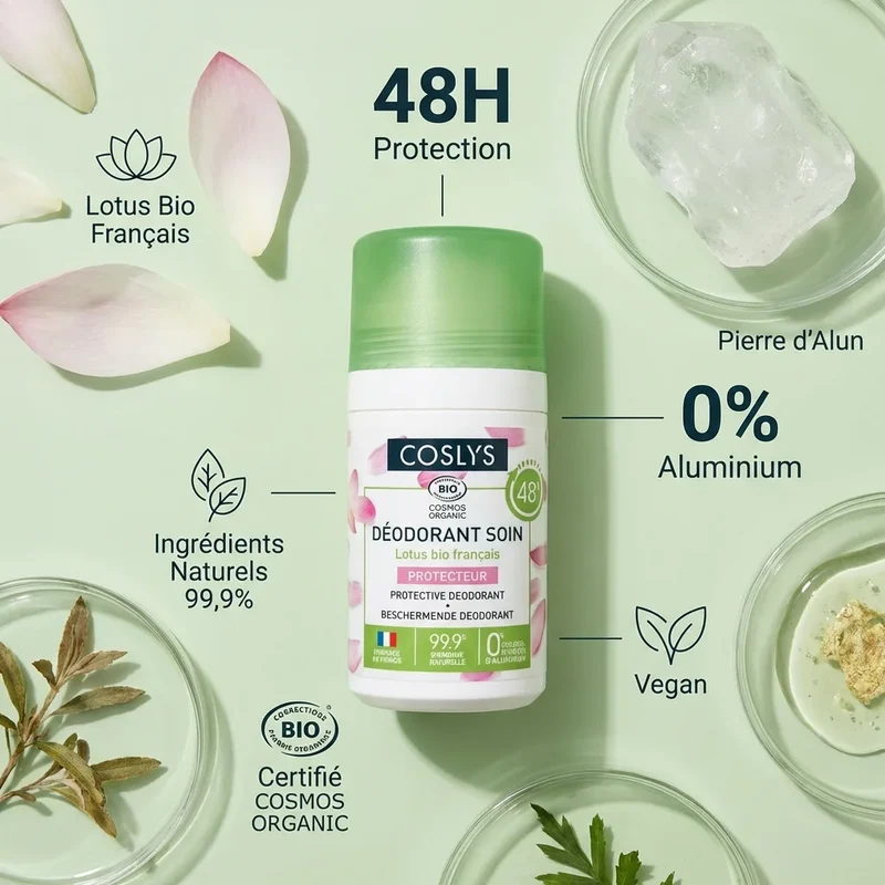 Déodorant - Lotus bio - 50m - Coslys