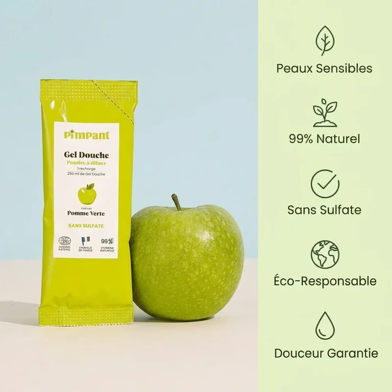 Recharge de Gel douche à Diluer - Pomme Verte - Pimpant