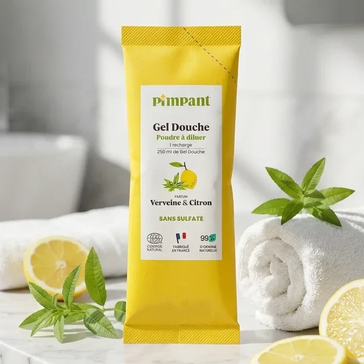 Kit Découverte Gel Douche en Poudre - Verveine & Citron - Pimpant