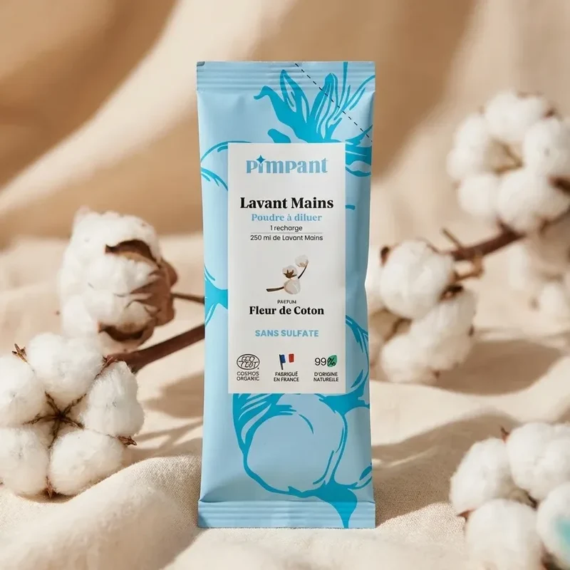 Kit Découverte Lavant Mains Poudre - Fleur de coton - Pimpant