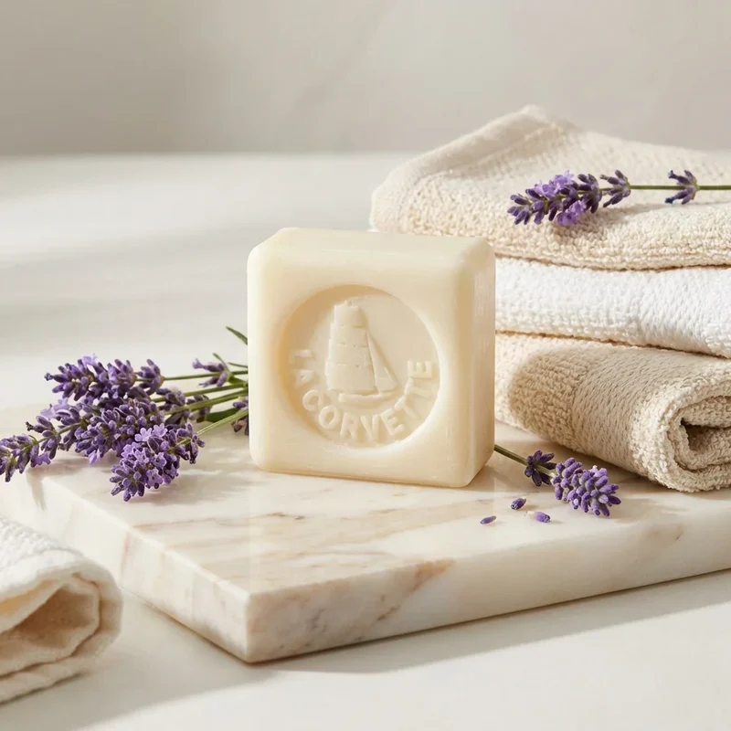 Savon de Marseille douceur bio - lait d'ânesse - 100g - La Corvette