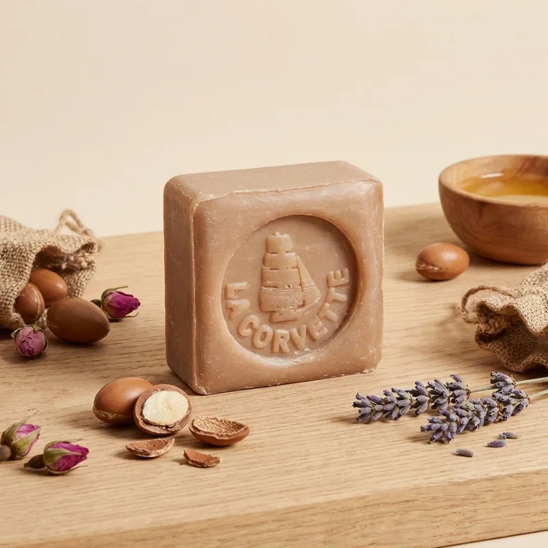 Savon de Marseille douceur bio - huile d'argan - 100g - La Corvette
