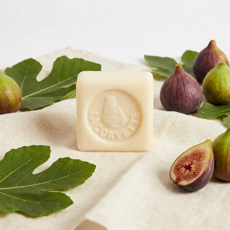 Savon de Marseille douceur bio - feuille de figuier - 100g - La Corvette