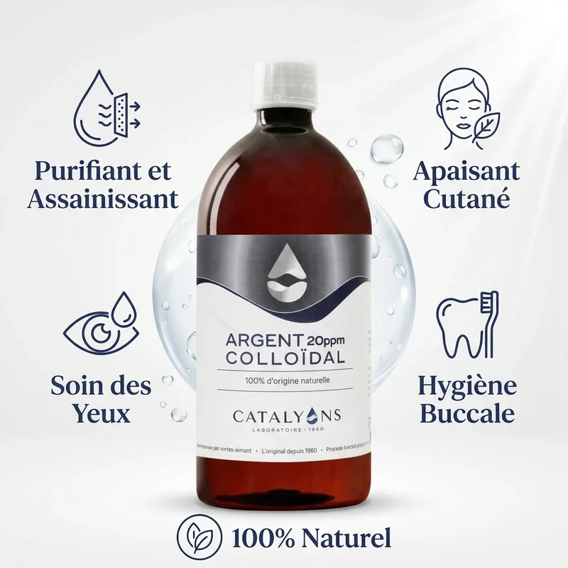 Argent Colloïdal 20ppm - Catalyons - 1L