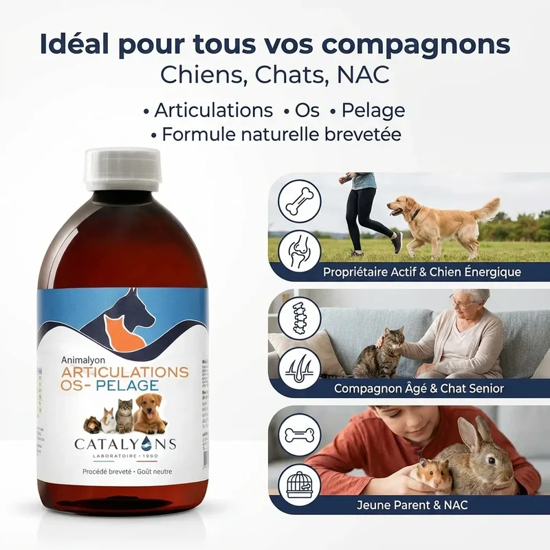 Animalyon Articulations, Os & Pelage - 500 ml - Catalyons