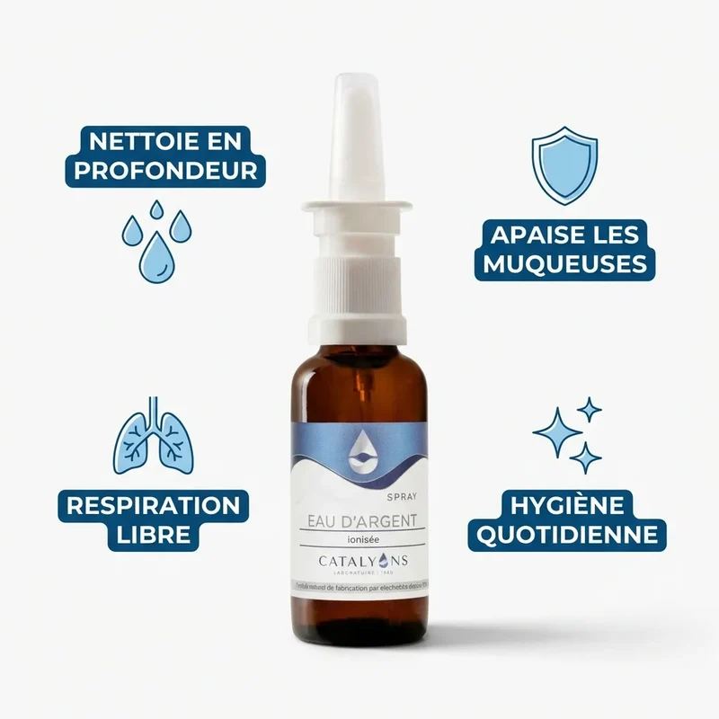 Spray Nasal à l'Eau d'Argent ionisée - 30 ml - Catalyons
