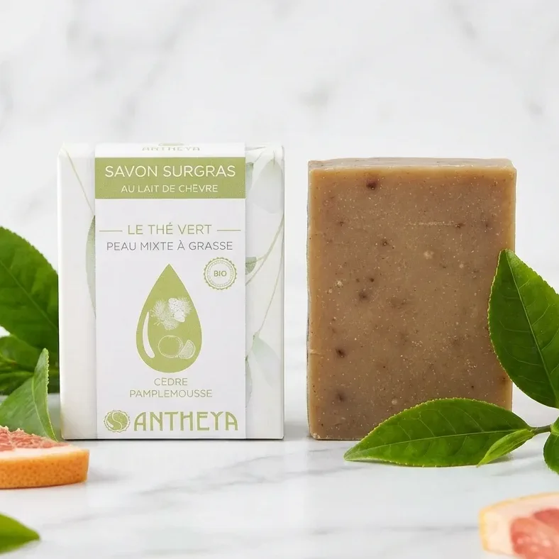 Savon lait de chèvre pour les peaux grasses - 100g - Antheya