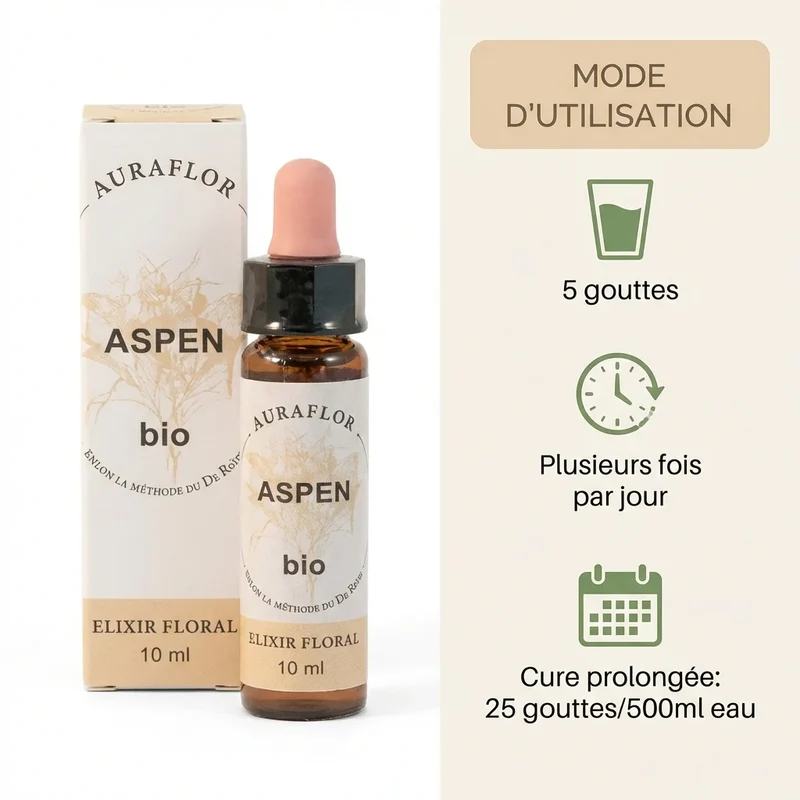Fleur de Bach Aspen (Tremble) bio - 10 ml - Dioter