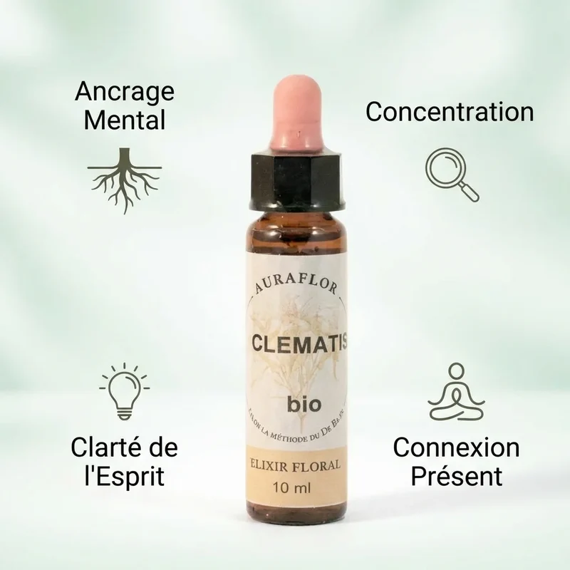 Fleur de Bach Clématite (Clematis) bio - 10 ml - Dioter