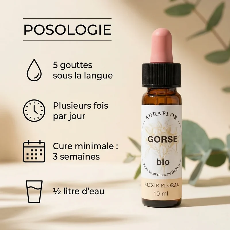 Fleur de Bach Ajonc (Gorse) Bio - 10 ml - Dioter