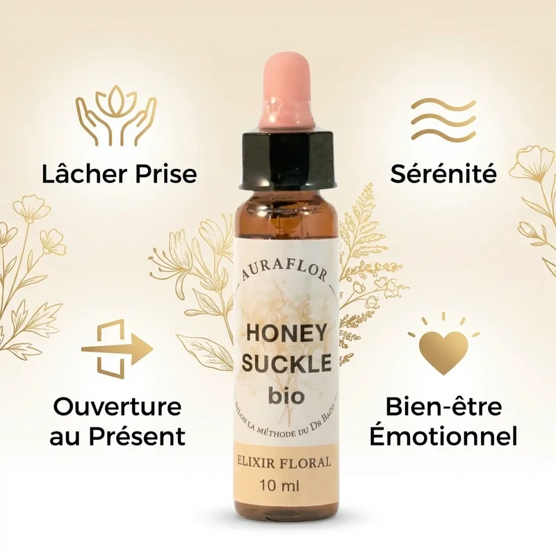 Fleur de Bach Chèvrefeuille Bio - 10 ml - Dioter