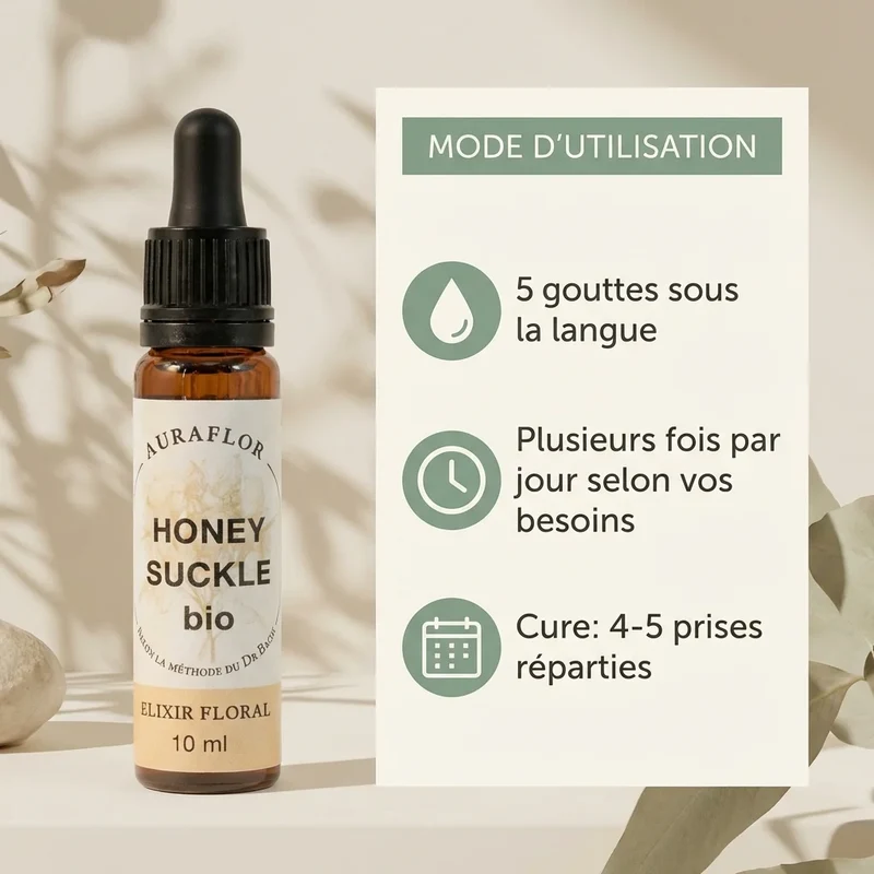 Fleur de Bach Chèvrefeuille Bio - 10 ml - Dioter
