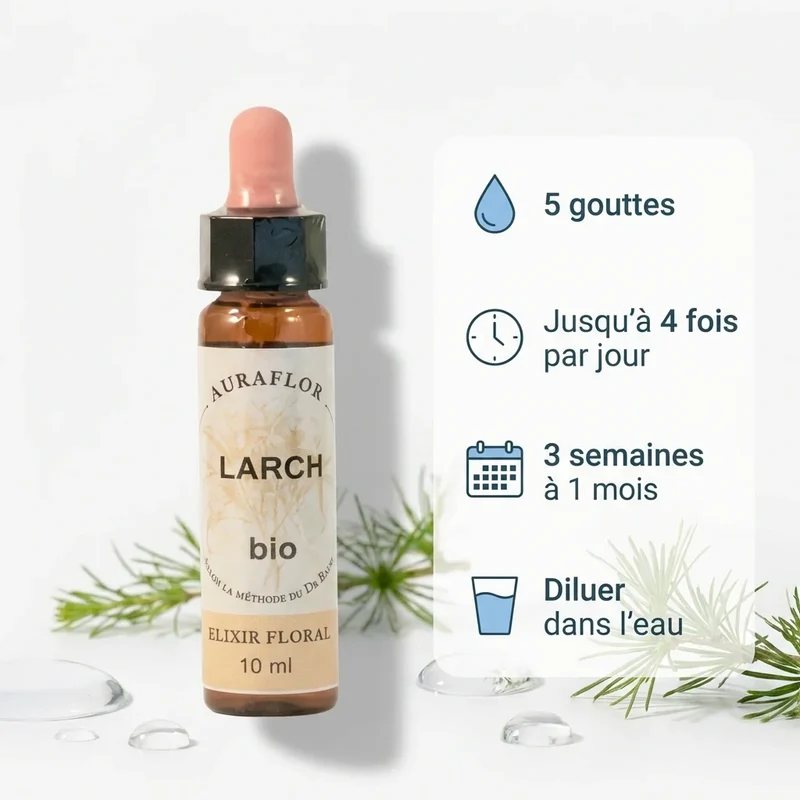 Fleur de Bach Mélèze Bio - 10 ml - Dioter