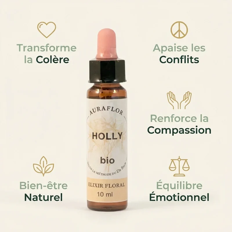 Fleur de Bach Houx bio - 10 ml - Dioter