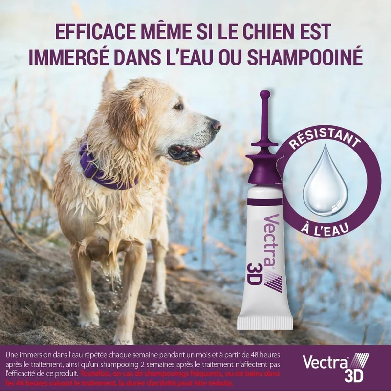 VECTRA 3D Solution Spot-on pour Chiens de 1,5–4 kg 3 pipettes
