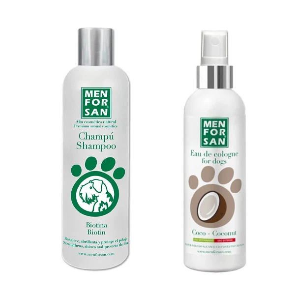 PACK MENFORSAN BIOTINA Y COCO: champú + agua de colonia