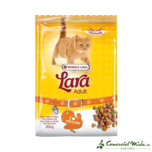 Lara Adulte Croquettes pour chats au poulet et à la dinde