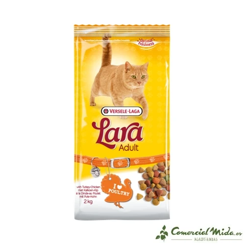 Lara Adulte Croquettes pour chats au poulet et à la dinde