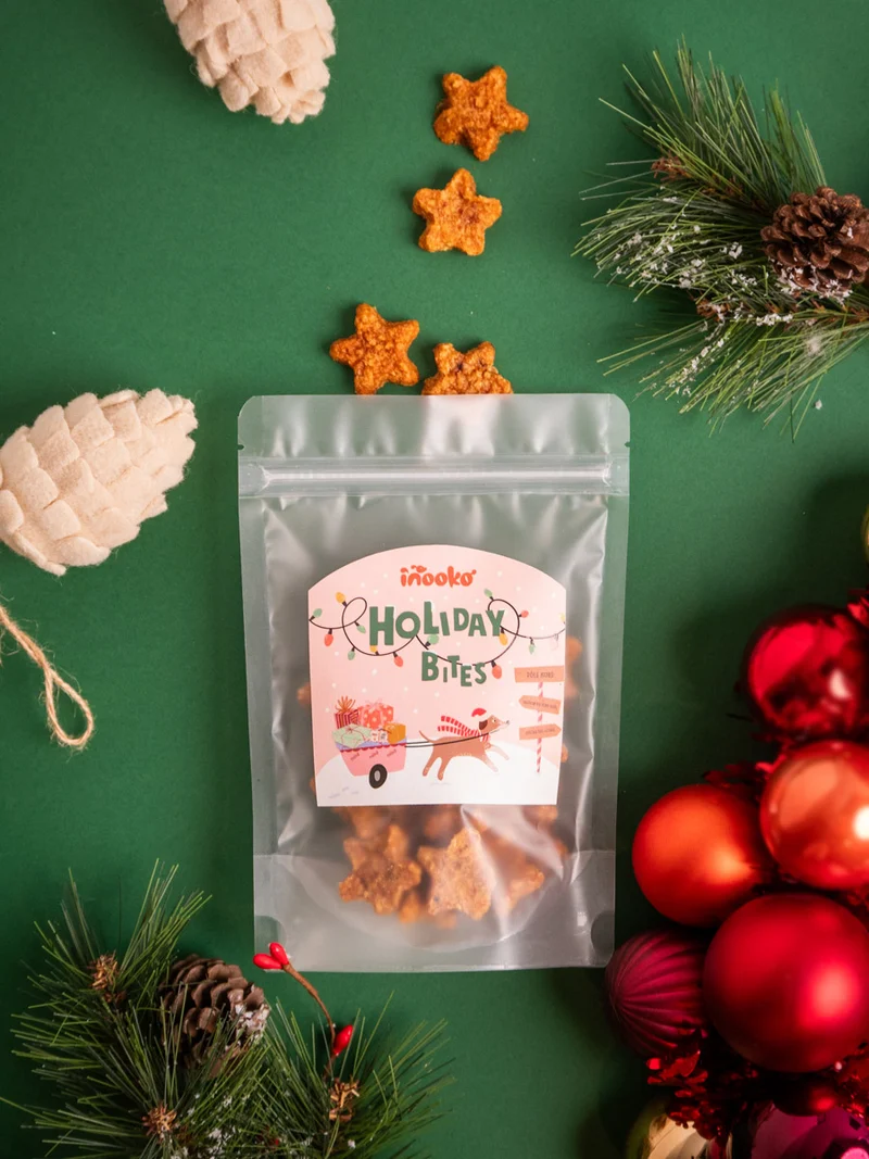Friandises de Noël pour chien - Holiday Bites 🦃🎅 - inooko