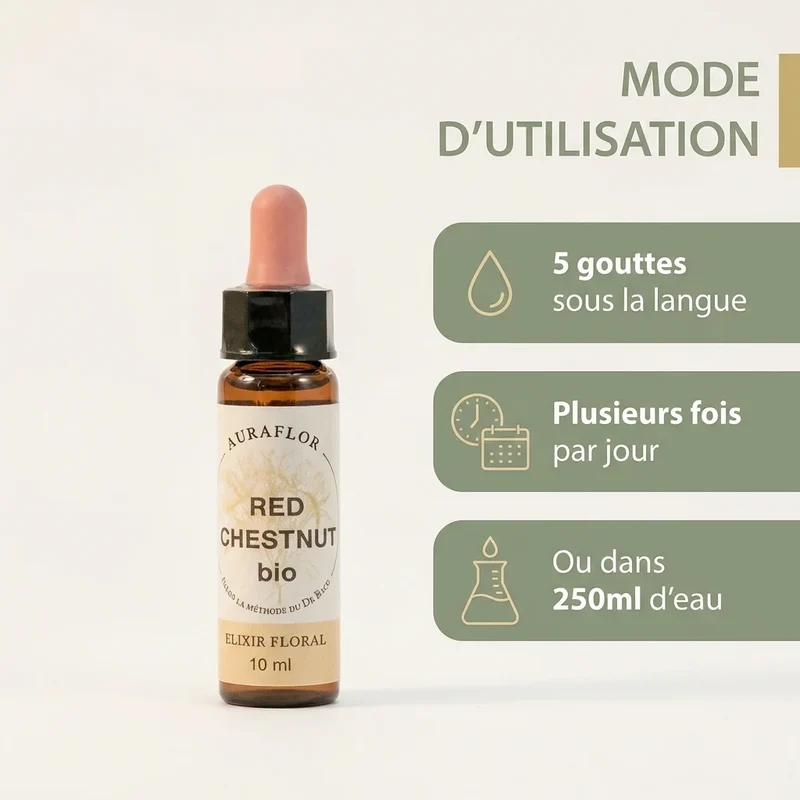 Fleur de Bach Marronier Rouge Bio - 10 ml - Dioter