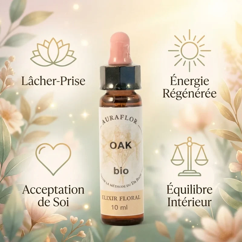Fleur de Bach Chêne bio - 10 ml - Dioter