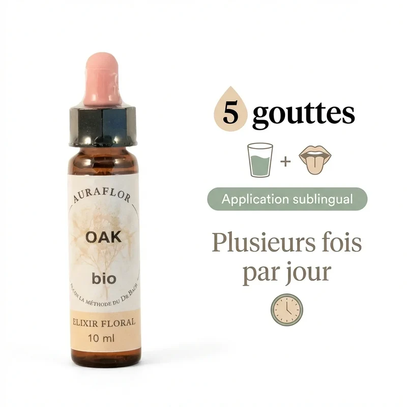 Fleur de Bach Chêne bio - 10 ml - Dioter