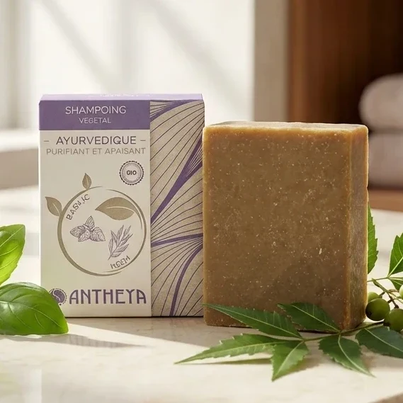 Shampoing solide anti-pellicules et démangeaisons - 100 g - Antheya