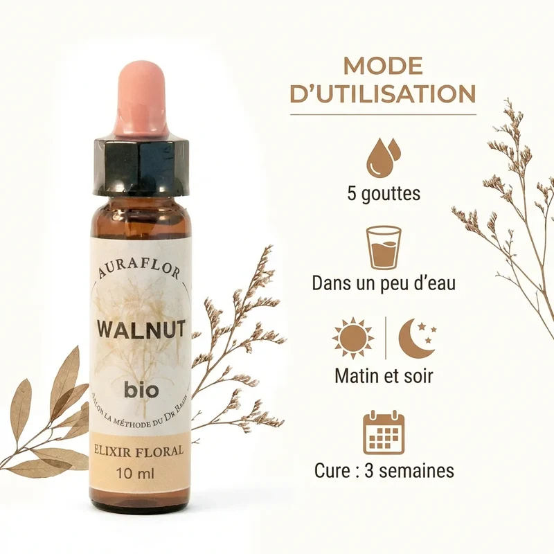 Fleur de Bach noyer bio - 10 ml - Dioter