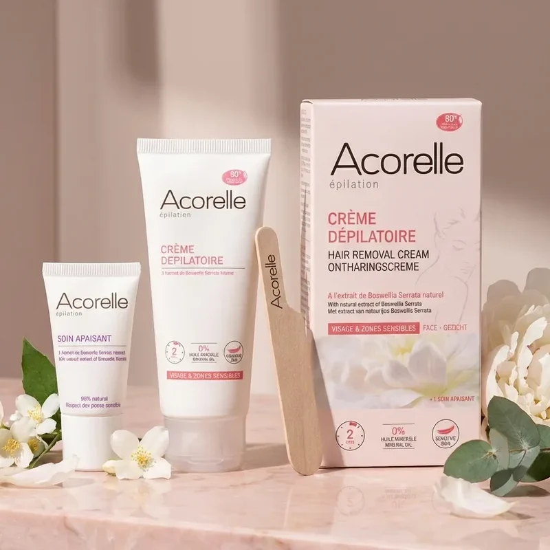 Crème Dépilatoire Visage & Zones Sensibles - 75 Ml - Acorelle