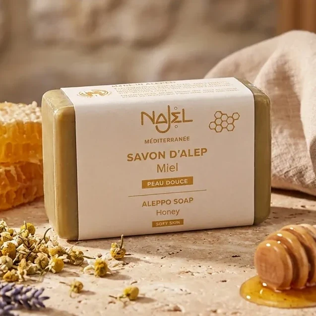 Savon d'Alep au miel - 100 g - Najel